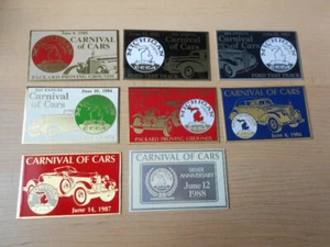 1980 1982-1988 Carnival of Cars Dash Plaque Lot of 8 Michigan MI Region CCCA  - Picture 1 of 10