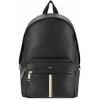 Hugo Boss Men Ray S Backpack Adjustable Strap Outer Zip Pockets Black OS