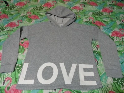 Sudadera con Capucha Niñas Gris Old Navy LOVE - TALLA XL (14) Foto 1 de 4