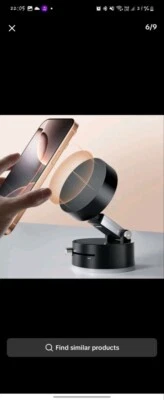 Cute  Strong Vacuum Magnetic Phone Holder Foldable Car Mount Suction - Image 1 of 4