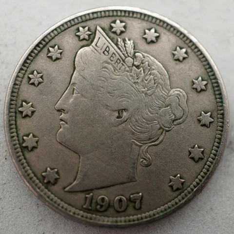 1907 Liberty "V" Nickel - VF - Full LIBERTY Cover
