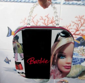 2004~MATTEL~COLLECTOR~"BARBIE" THE FASHION~METAL PURSE~CLEAR BEADED HANDLE~6"X6" - Picture 1 of 5