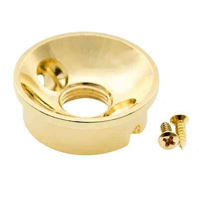Musiclily Pro Gold Metric 9mm Steel Jack Plate For Import Telecaster TL Guitar
