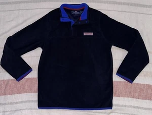 Vineyard Vines Boys Large (16) Nautical Blue Harbor Fleece Shep Shirt Pullover - Picture 1 of 5