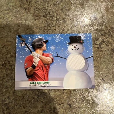 2021 Topps Holiday Alex Kirilloff Patch Relic With Snowman #WRC-AK Rookie Rc - Image 1 of 2