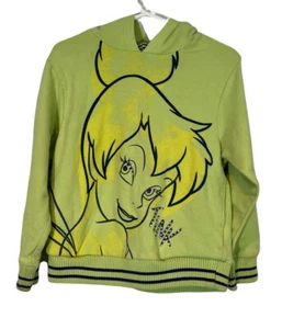 Disney Store Girls Tinkerbell Full Zip Hoodie Sweatshirt - Size 4 - Picture 1 of 7