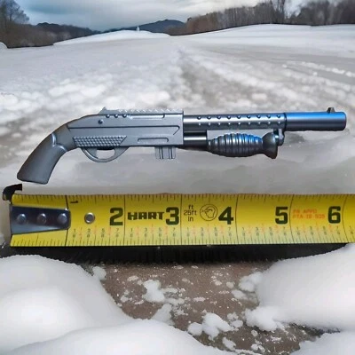 Pluma de gel creativa con forma de pistola de escopeta - Divertida - Color plateado azul Foto 1 de 2