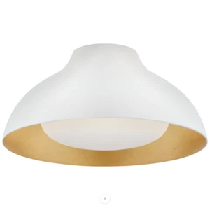 Visual Comfort ARN 4350PW-SWG AERIN Agnes 15" LED Flush Mount Light Fixture - Picture 1 of 2
