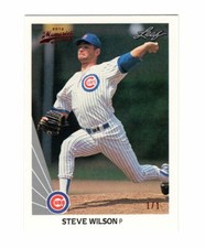 [True 1/1] 2012 Leaf Memories 90 Leaf Buyback Red #420 Steve Wilson 