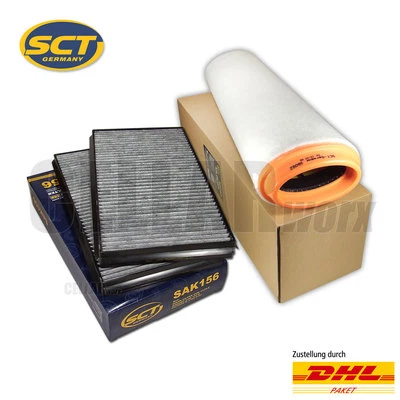BMW 5er E60 E61 525d & 530d Satz Filter Innenraumfilter Pollenfilter Luftfilter - Bild 1 von 3