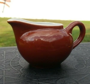 ACF Italy Demitasse Milchkännchen Ersatzteil Spiegel Braun Rot Ware Weiß Innen - Bild 1 von 8