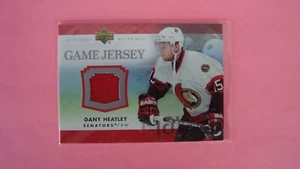 Camiseta deportiva Dany Heatley Ottawa 2007/08 Upper Deck materiales auténticos usada en juegos - Imagen 1 de 8