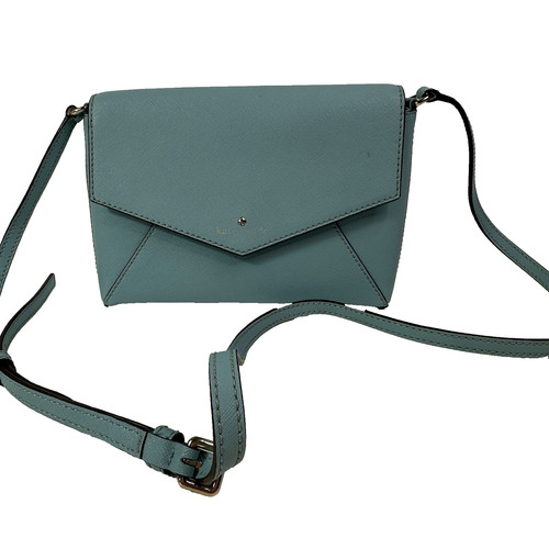 Borsa a tracolla Kate Spade grande lunedì busta in pelle blu