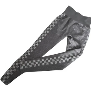 Victoria's Secret PINK Active Seamless Leggings Size XS Checkered Glitter - Picture 1 of 11