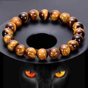 8mm  Gemstone Energy Beaded Bracelet Healing Hematite Spacer Beads Jewelry - Picture 1 of 11