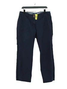FatFace Women's Suit Trousers W 48 in Blue Linen with Cotton Dress Pants - Picture 1 of 7