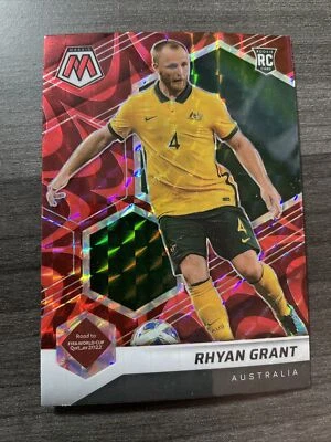 2021-22 Mosaic Road to World Cup Red Reactive #150 Rhyan Grant Rookie RC - Image 1 of 2