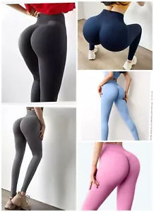 Hot Women Butt Lift Pants High Waist Yoga Compression Leggings Scrunch Trousers - Picture 1 of 33