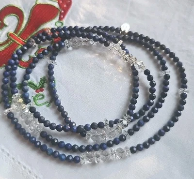Deb Guyot Lapis Lazuli Polished Beads &  Quartz Sterling Necklace 19'' - Image 1 of 4