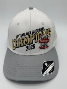 80th Taxslayer Gator Bowl Champions 2025 White Ball Cap Snap Back Hat Dome New - Picture 1 of 10