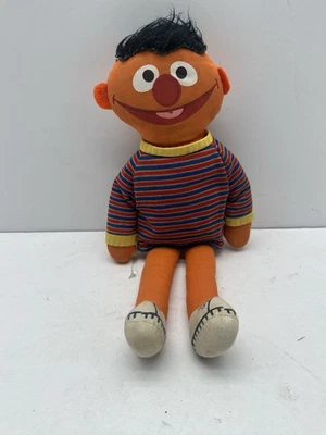 Peluche Knickerbocker Plaza Sésamo 9” Ernie Vintage Muppets años 70 Foto 1 de 4