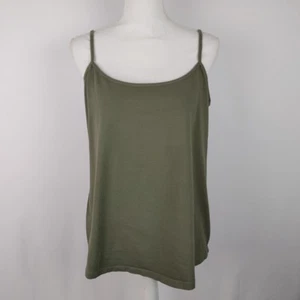 Lane Bryant Women's Classic Cami Tank Top Layering Cotton Plus 14/16 Olive Green - Picture 1 of 13