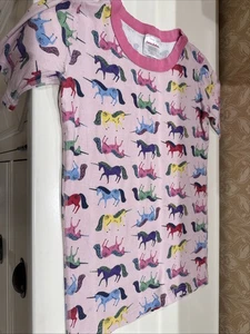 Pigiama Hanna Andersson bambina taglia 12 manica corta unicorno - Foto 1 di 4