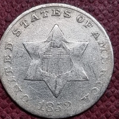 1852 Three Cent Piece 3c Silver Trime Better Grade #96626 - Image 1 of 2