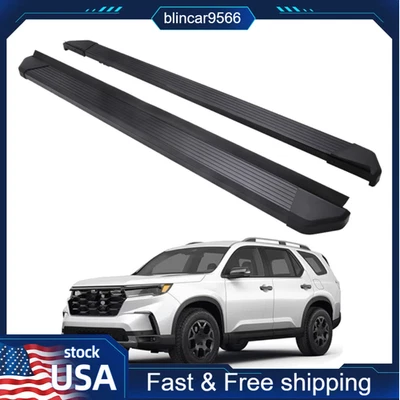 2X estriberas barras laterales pedales 600 lb peldaños laterales para Honda Pilot 2023-2025 Foto 1 de 4