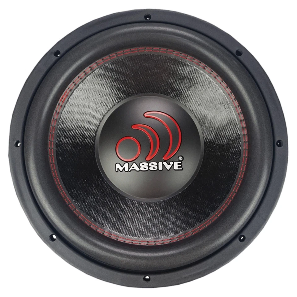 Subwoofer doble de 4 ohmios Massive Audio GTX 124 Series 12 pulgadas 700 vatios RMS Foto 1 de 1