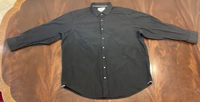 Charles Tyrwhitt Classic Shirt 18.5x34 (tag19x37) Black Foto 1 de 4