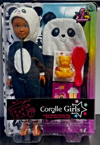 Corolle Mädchen Coffret Melody Pyjama Party Set 11" Puppe mit 7 Zubehörteilen-Neu - Bild 1 von 10