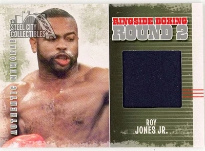 Roy Jones Jr 2011 ITG Ringside Boxing Silver Trunks Card #AM-45 (Black) - Image 1 of 2