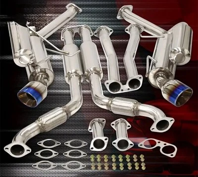 2003 - 2007 年日产 350 英菲尼迪 G35 双 Catback Exhuast 系统 2.5 英寸主 4 英寸出口 — 第 1/4 张图片