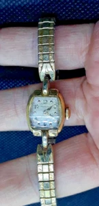 Vintage Hamilton Ladies Women's Watch 14K Gold Filled Manual Tested Working - Picture 1 of 7