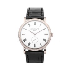 Patek Philippe Calatrava Manual 36mm White Gold Mens Strap Watch 5119G-001