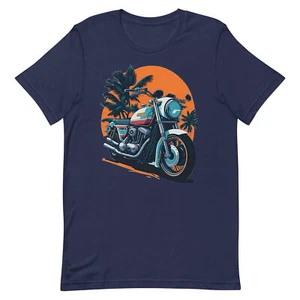 Camiseta vintage unisex de motocicleta - Imagen 1 de 6