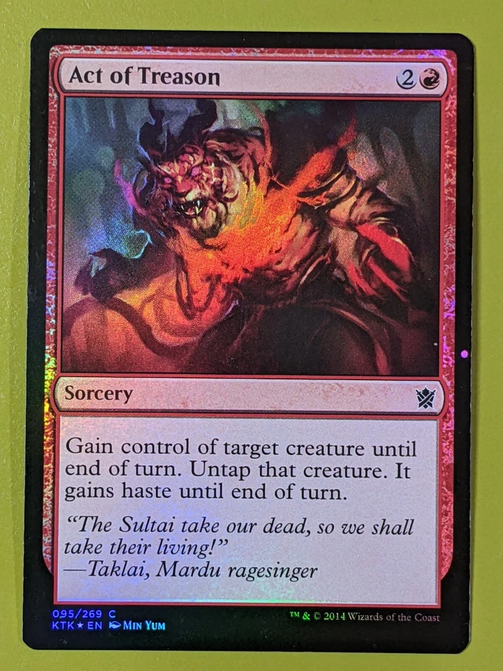FOIL Act of Treason x1 Khans of Tarkir x1 Magic the Gathering MTG - Image 1 of 1