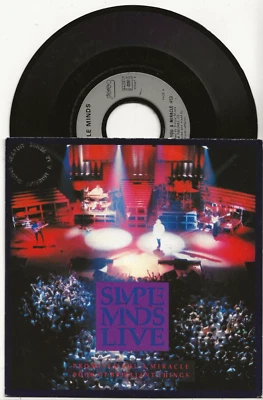 SIMPLE MINDS PROMISED YOU A MIRACLE RARE LIVE 1987 FRANCE PROMO SINGLE, MINT - Image 1 of 2