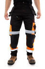Mens Combat Cargo Work Pants Heavy Duty Utility Trousers Knee Pad Pockets