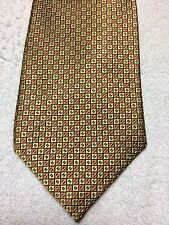T HARRIS MENS TIE YELLOW AND GOLD GRID 3.5 X 61