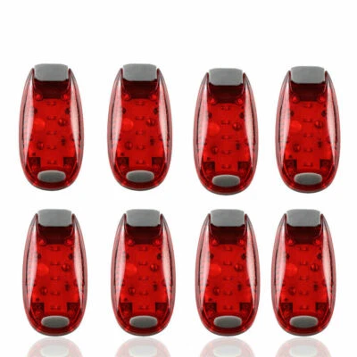 1-8Pcs Night Safety Light Strobe Waterproof Running Jogging Cycling Warning Lamp - Image 1 of 4