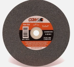 7 x 1 X 1 Bench Grinder Wheel, Grit-60 Aluminum Oxide, Type-1, General Purpose - Picture 1 of 1