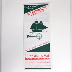 Westbrook Connecticut Mail-A-Map Fold-Out Pocket Street Map 2000 - Picture 1 of 3