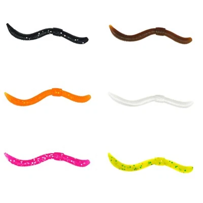 Spro Trout Master Dendrobaena 6cm Wurm Dendrobena Knoblauch UV Aktiv TPE Köder - Bild 1 von 4