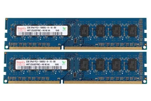 4GB Hynix 2X 2GB 2Rx8 DDR3 1333MHZ PC3-10600U 240Pin DIMM Desktop`Memory RAM CL9 - Picture 1 of 6
