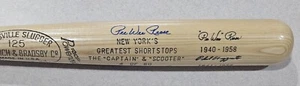 Pee Wee Reese & Phil Rizzuto Signed Louisville Slugger Bat 4 of 50 PSA/DNA - Picture 1 of 5