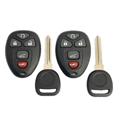 2 fobs de controle remoto sem chave eletrônicos fabricante de equipamento original + chaves de chip 5 botões OUC60270 15913415 - Imagem 1 de 4