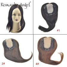 100% human hair full hand made toupee 14inch wig black /brown /blond color