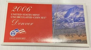 2006 D Mint Set Brilliant Uncirculated US 10 coins with Envelope - Picture 1 of 3